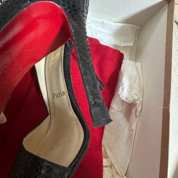 Christian Louboutin Pumps Heel Leather Black - Picture 3 of 8